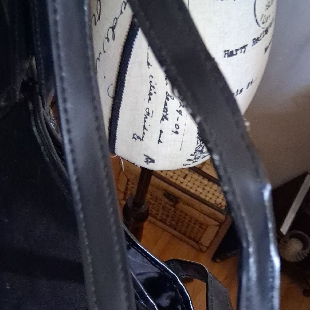 VS Sequin Striped Large Tote Bag - Black, Silver, Red - Picture 3 of 5